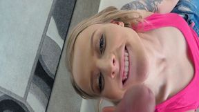 ”Pervy stepbrother whips out his prick to make his step sister suck him”