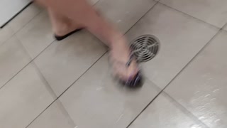 Pissing All Over My Flip Flops In A Gas Station Restroom