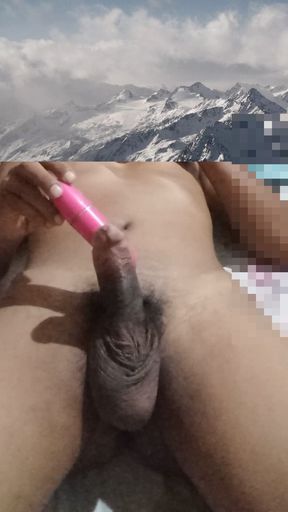Susu malis  garo penis massage with vibrator home alone