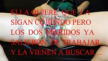 PERLA LOPEZ ESPOSA NINFOMANA , vuelven los del supermercado del dia anterior y y en su desesperacion por cojer los hace entrar en su consultorio otra vez , capitulo 21 B
