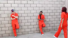 Prison girls in fight conflict get arresting for sex by lesbian guards