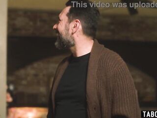 Black babysitter double drilled by her boyfriend and a neighbour