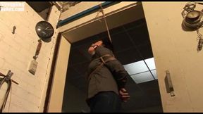 Steffi Dangling on Rope Tightly Ballgagged