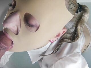 Lunatic Asylum - Part 07 - Astonishing Insane Deepthroat Blue Eyed Oral pleasure on her 18th Birthday