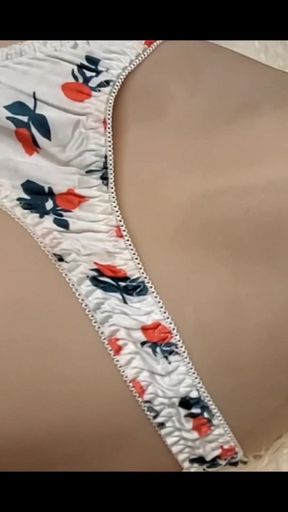 Cherry satin lingerie is so sexy!   Clip 1
