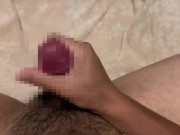 日本男児が真っ赤に腫らしたチンポから大量射精