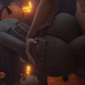 Halloween Sombra Bent Over And Fucked In The Ass