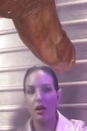 Throbbing BBC Deepthroat Ahegao - Ebony Slut Drooling Wild