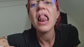 HUGE SNOT IN MY MOUTH – Tongue Play & Swallow Challenge
