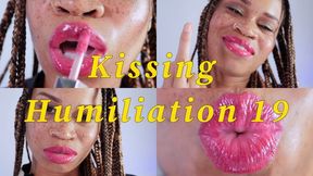 Kissing Humiliation 19- Ebony Femdom Goddess Rosie Reed Loser Humiliation Lipstick Fetish Tease And Denial- 1080p HD