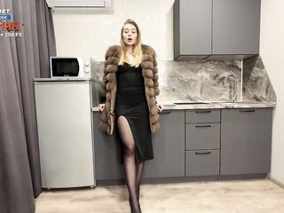 "I Desire To Be With U After The Party"-Marvelous Stepmom Screw In Heels In Taut Suit And tights