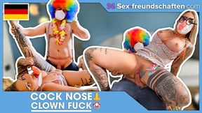 GERMAN: Carnival Creep clown bangs egirl! SEX-FREUNDSCHAFTEN