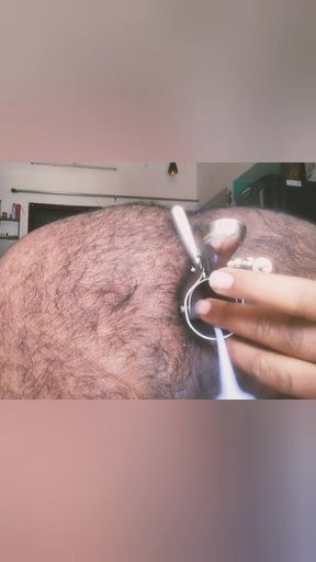 Double butt plug use in a single hole.