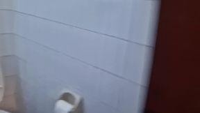 hot sexy pee in the public bar 4k