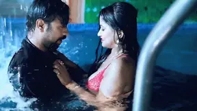 Hindi GF fucked in water park pool