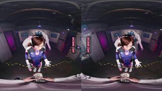 VR Conk D.VA sucking cock for big buff - Kimmy Kimm Overwatch cosplay VR Porn