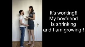 Wouldn’t it be great if I was taller than my boyfriend? Taller females are way more attractive aren’t they? Ok deal: he shrinks a little, I grow a little!