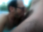 Daddy & Boy sex in hot tub, face fucking, bareback