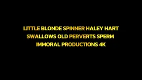 Little Blonde Spinner Henley Hart Swallows Old Perverts Sperm - Immoral Productions 4K