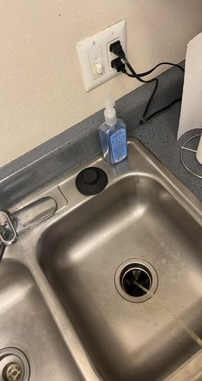 Pissing in sink