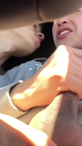 Parking lot cruising hit different,met a blond twink and things got wild fast. Wanna see?   Clip 1