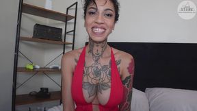 You Get Seduced By Gorgeous Busty Black Roommate Ravyn Alexa