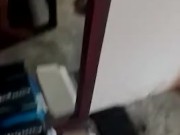 Rico pene frenete al espejo