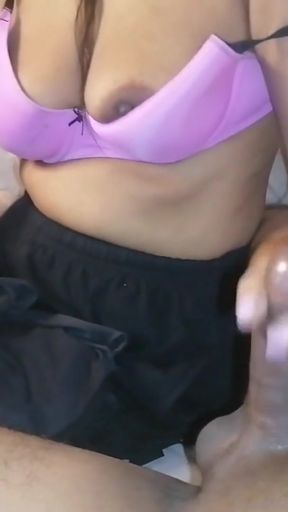 Captivating moment from "Horny Secretary with Bog boobs Enjoys Sucking Big Cock and Getting Fucked by Her Boss in Night"