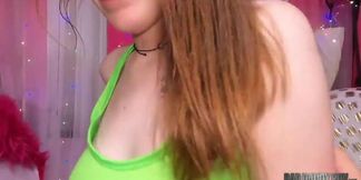 Tattooed Raven Right Sucks Cock in a Teen Bikini