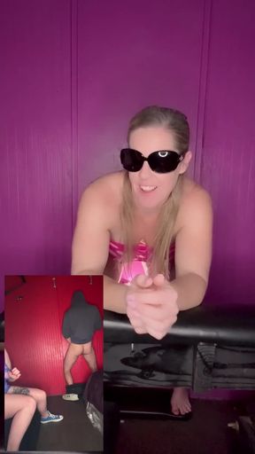 Taking 9 guys at the gloryhole. My friend fluffed for me so I