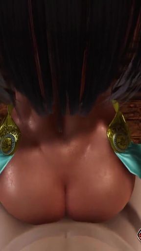 Seductive Jasmine in 3D Hentai - Standing Doggy Fuck, Desk POV Missionary, and Lifting Sex with Creampie Inside Pussy   Clip 1