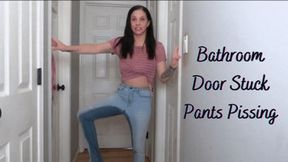 Bathroom Door Stuck Pants Pissing- WMV