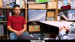 Youngperps latino man stripped and drilled by a mall cop