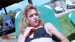 European Pornstars Nikky Blond, Nina Roberts &amp; Axelle Mugler Threesome by Pool