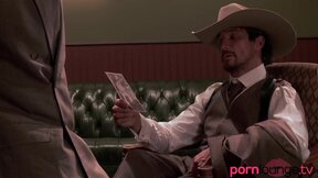 Wild west orrgy babes suck & get plowed