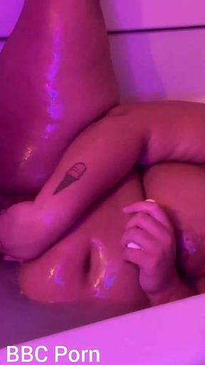 In the Bath Washing My Boody Squeezing My Big Boobs Fingering My Pussy