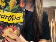 Cute Asian Chubby Teen Wild Dildo Masturbation