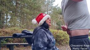 Festive outdoor fun for Matty and Cheyenne