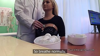 Blonde doc gets pounded by gorgeous patient in sordid office romp