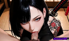 3D Animation Onsen Girl Rides Deep in POV, Face and Tits Coated in Hot Cum