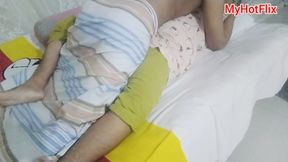 Real Couple Having Tender Sex in the Night.