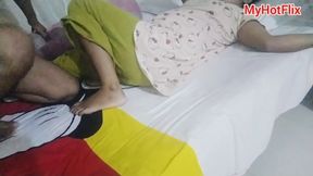Real Couple Having Tender Sex in the Night.