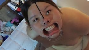 With the Cock in the Face and the Cum in the Eyes