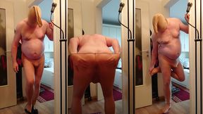 carmen nylonjunge ist geil in feinstrumpfhose