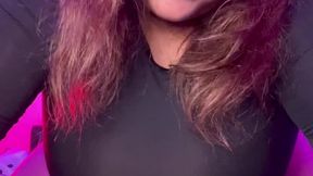 Big Belly and Big Tits bouncing
