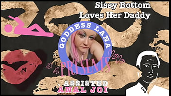 Sissy Bottom Loves her Assisted Anal JOI Dildo CEI by Goddess Lana