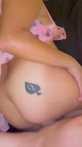 Slutty Pregnant Latina Riding Big Cock for Huge Creampie