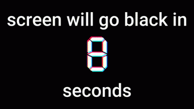 Nightly Chastity Reinforcement 8 Hours Black Screen