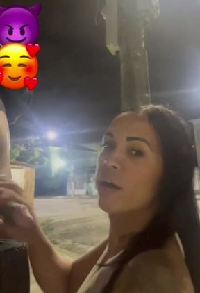 Cumshot on the Street