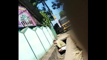 Desi Uncle urinating roadside